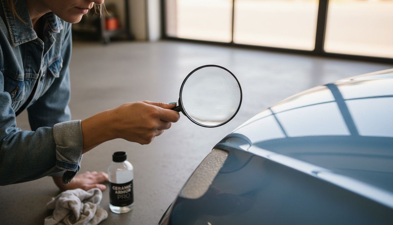 Inspecting car paint for coating protection