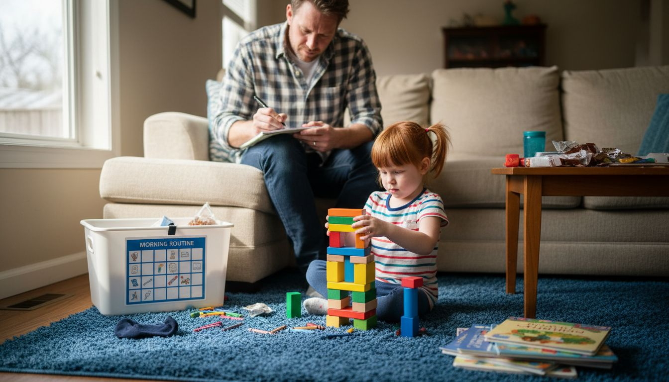 Parent tracking autism therapy progress at home