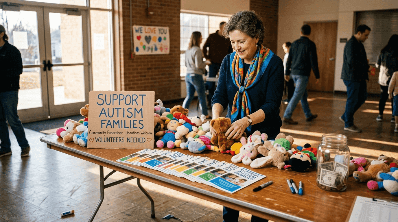 Fundraising activity for autism non-profit