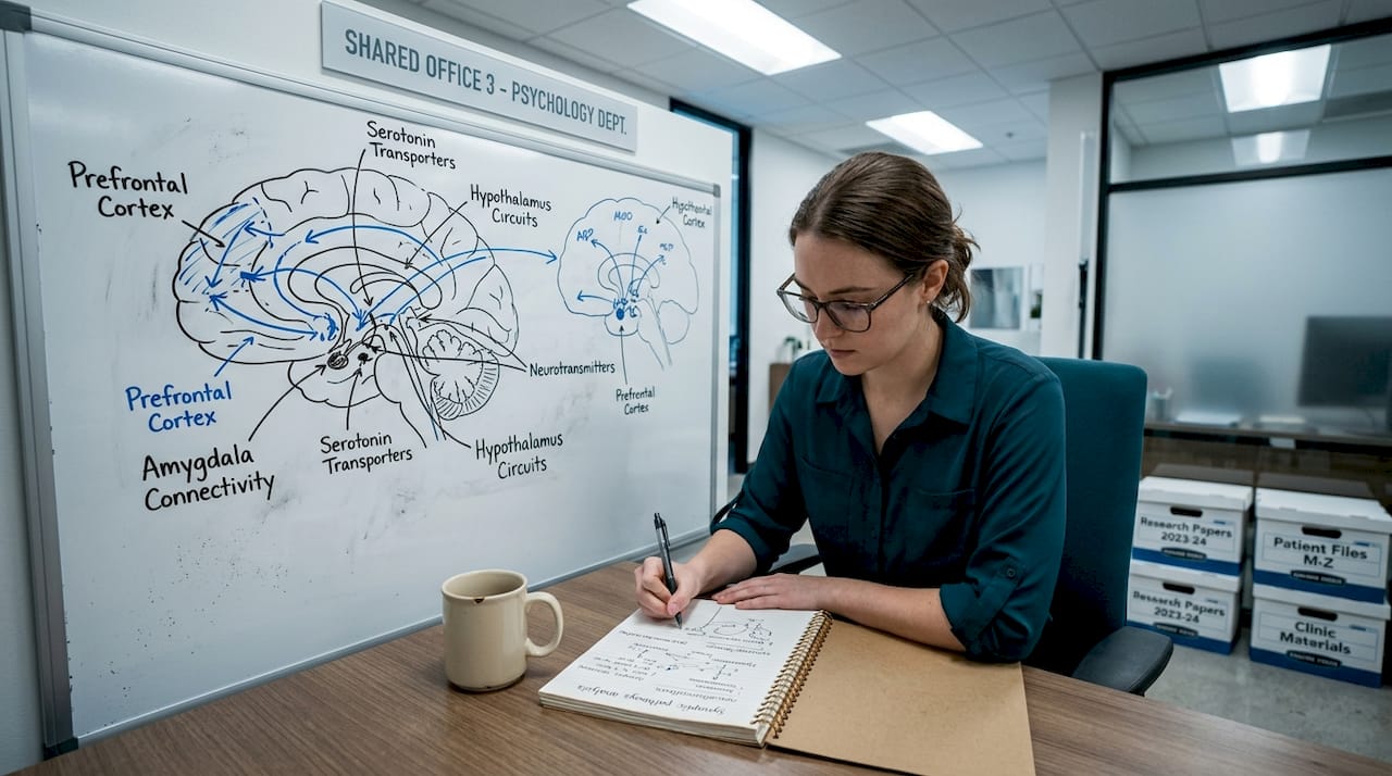 Psychologist studies overlapping brain diagrams