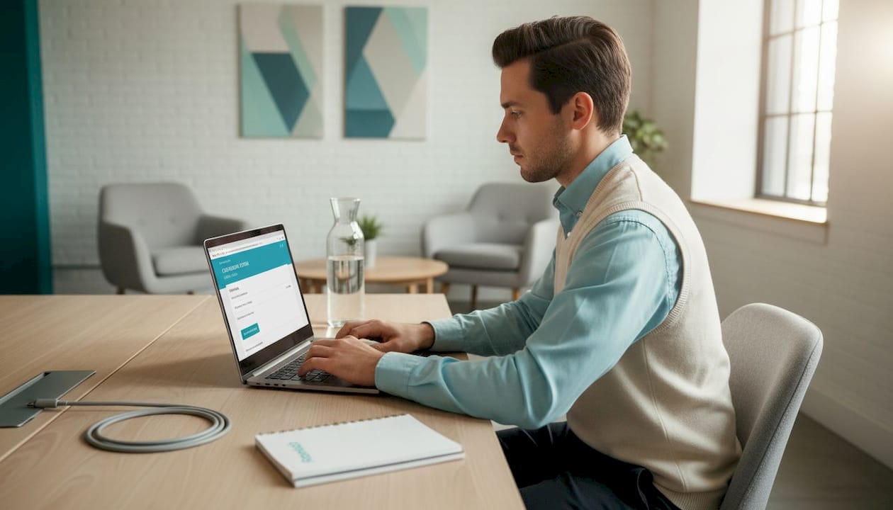 Marketer sets up ad conversion tracking
