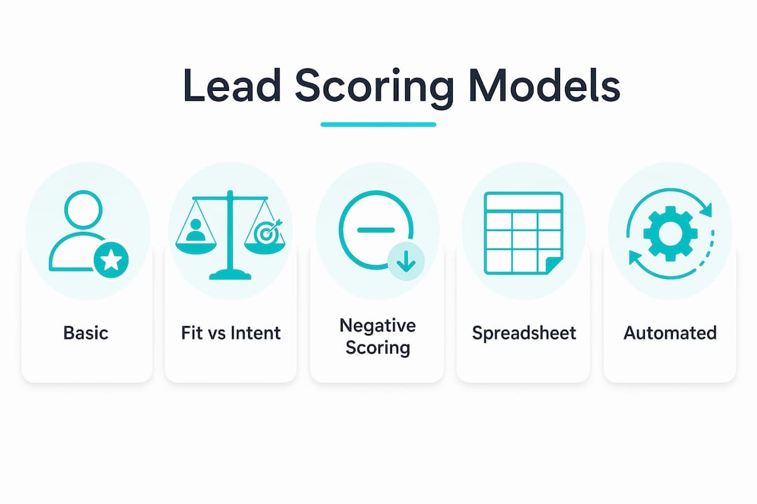 Infographic illustrating med spa lead scoring model hierarchy