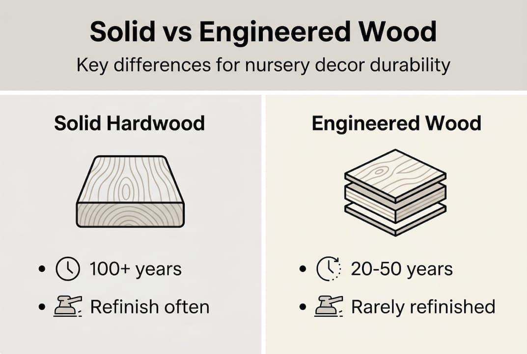Infographic comparing wood durability features
