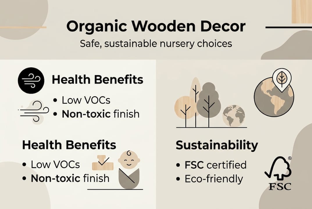 Infographic on benefits of organic wood decor
