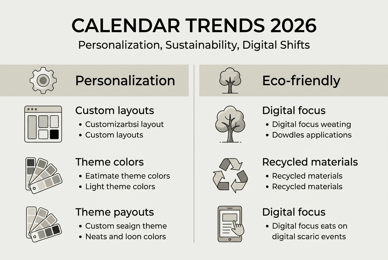 Infographic: trends in 2026 calendar planning