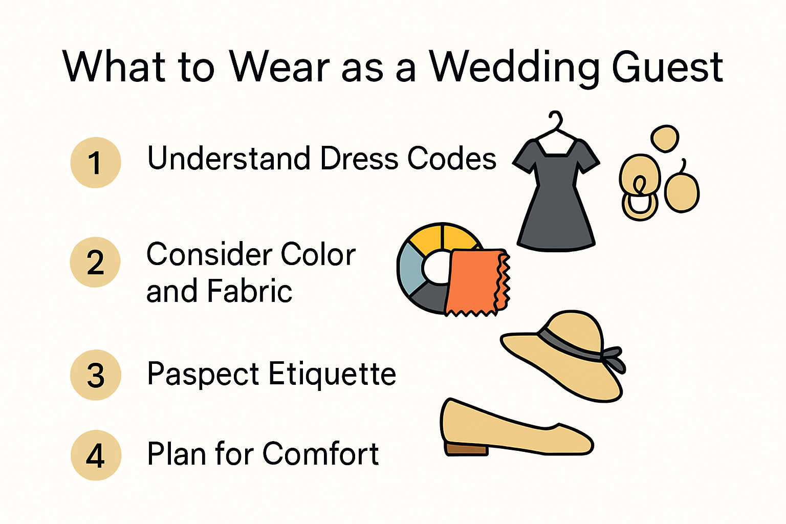 Key considerations for what to wear as a wedding guest