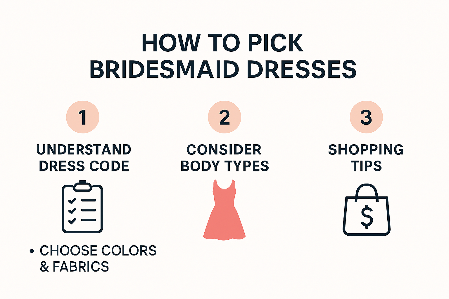 Step-by-step guide to picking bridesmaid dresses
