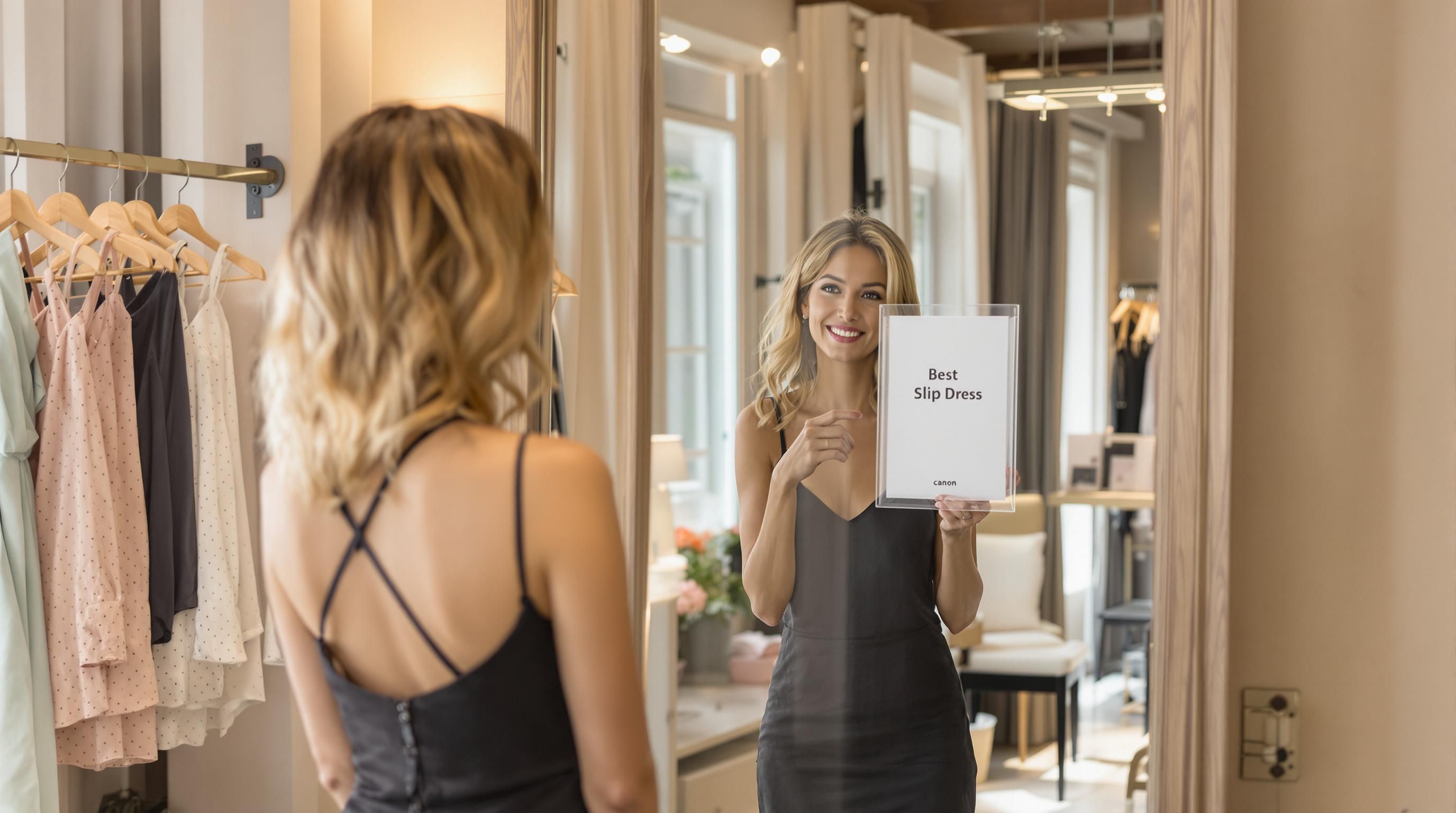 slip dress fitting