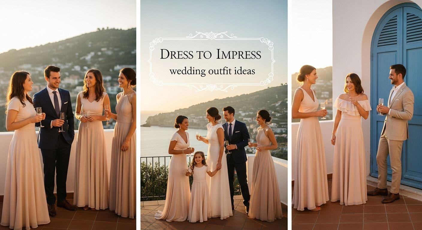 destination wedding outfit A-line dress