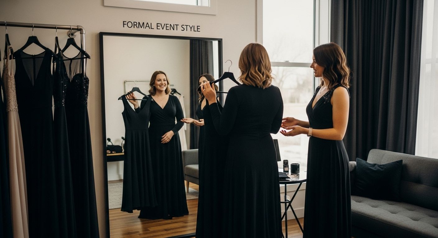 pear shaped body formal style