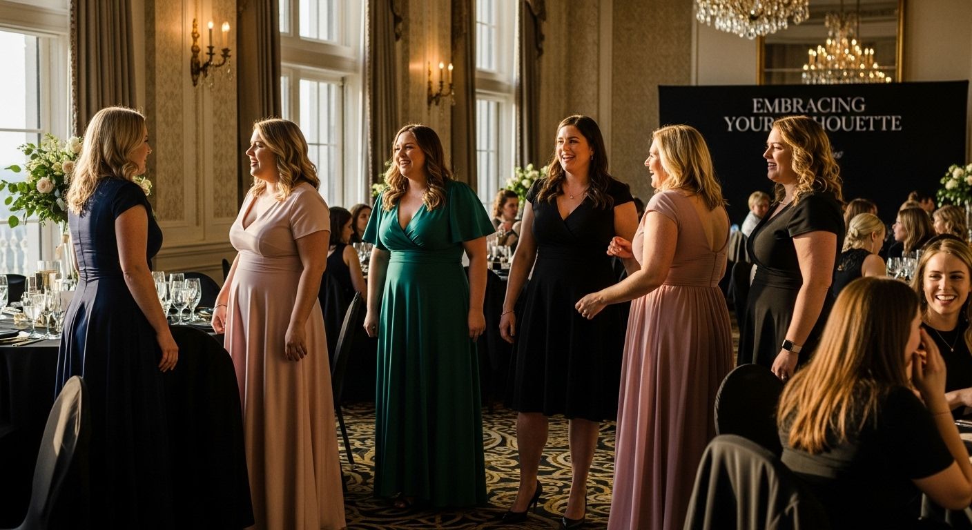 pear shape formal wear