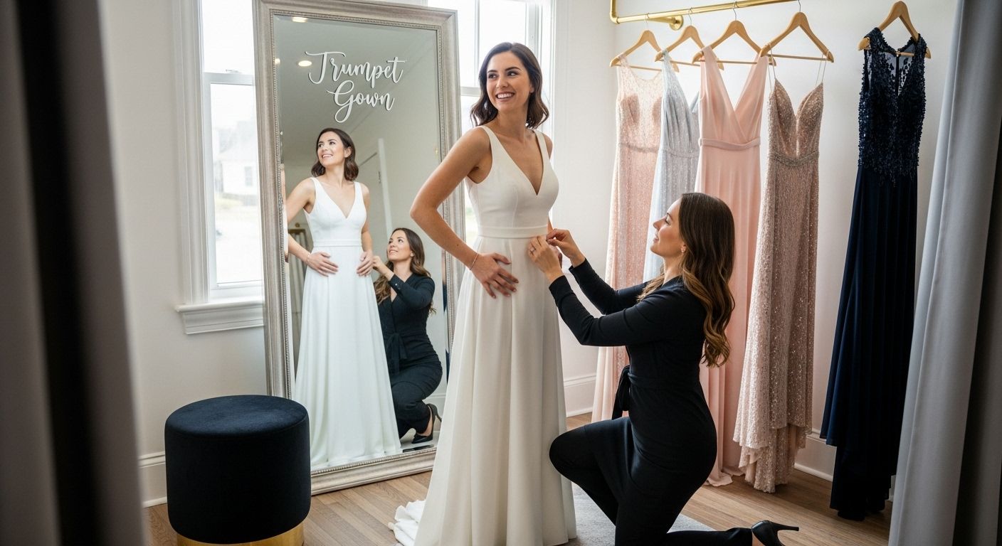 trumpet gown fitting
