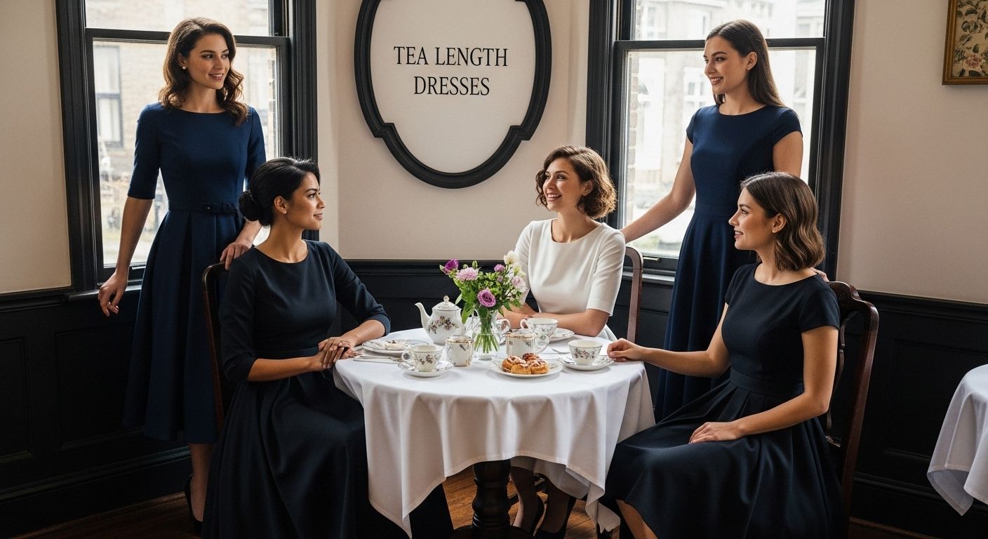 tea length dress style