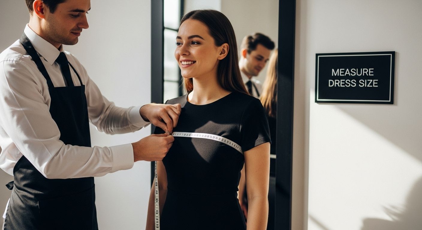 measure dress size fitting
