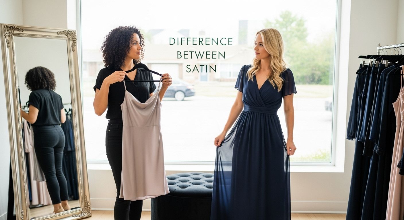 satin chiffon fabric difference