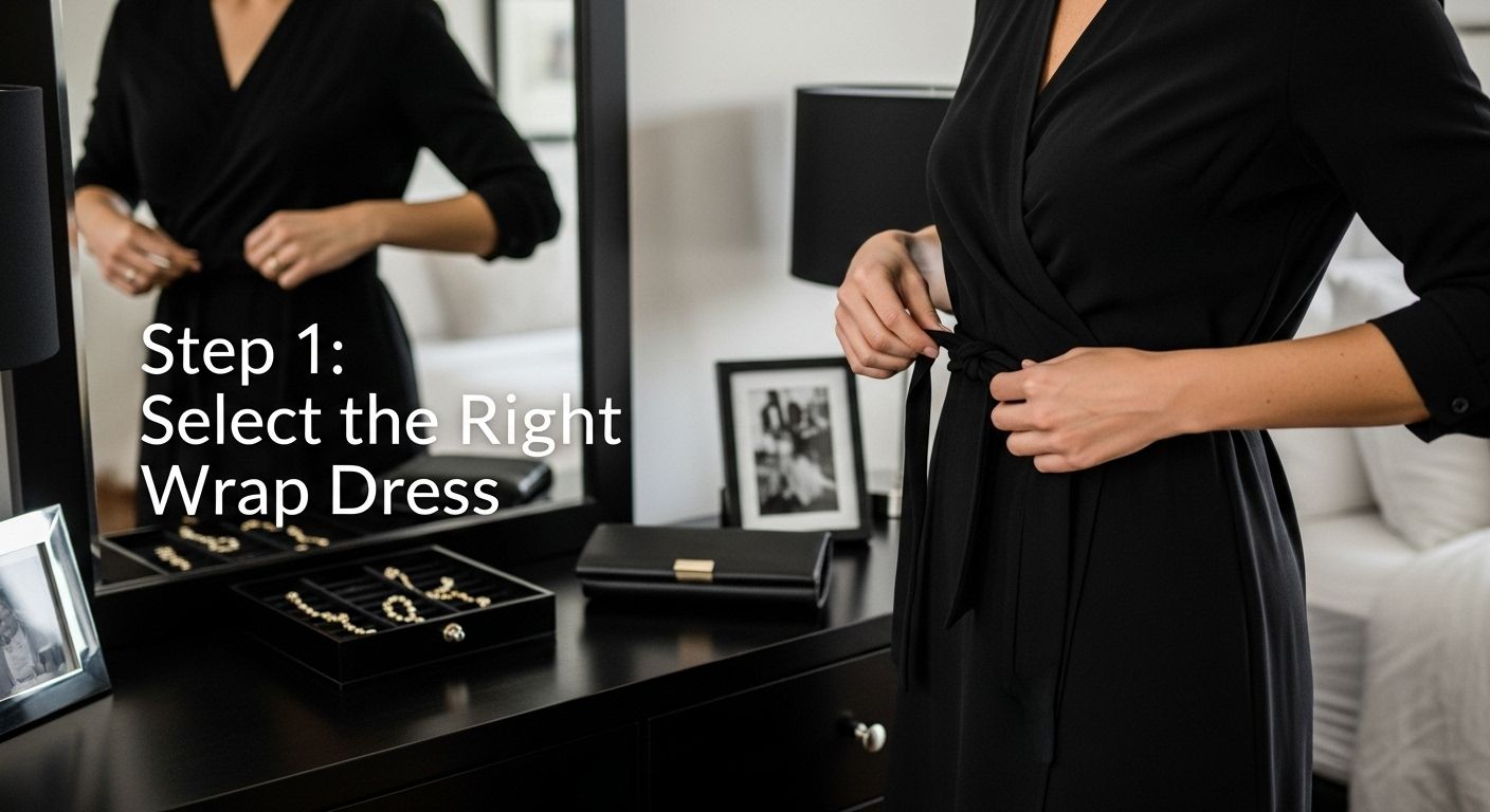 style wrap dress step