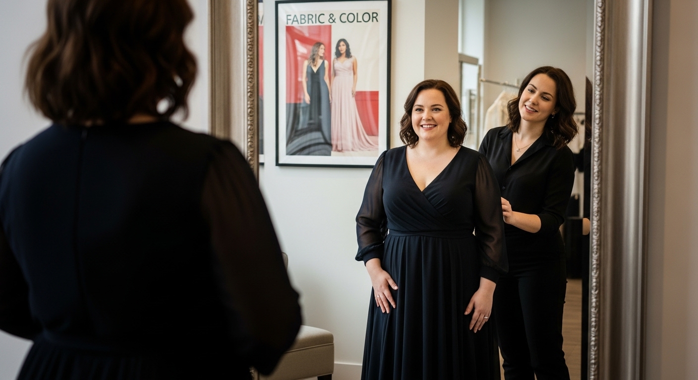 plus size dress shopping