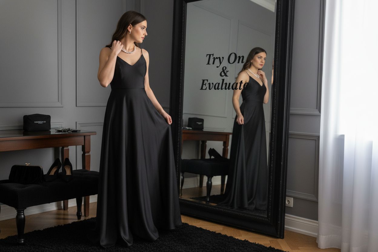 gala outfit try-on