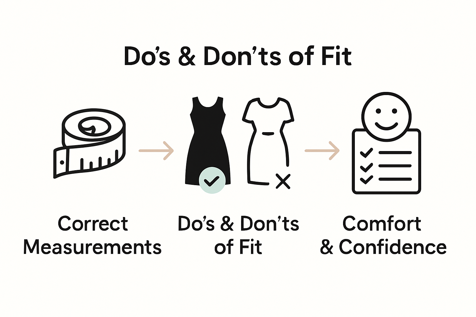 Infographic on plus size fit tips
