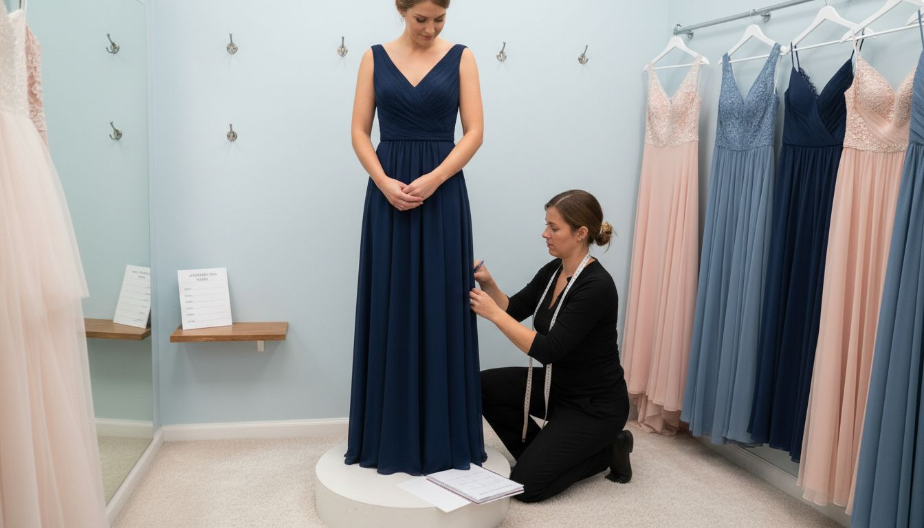 NYC bridesmaid dress fitting session
