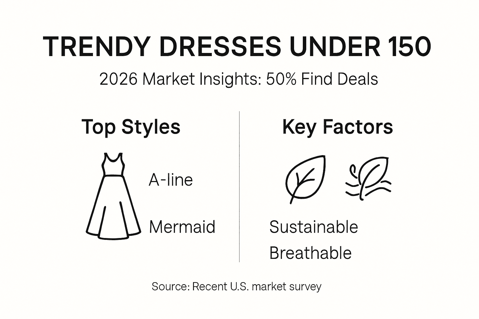 Infographic about 2026 affordable trendy formal dresses