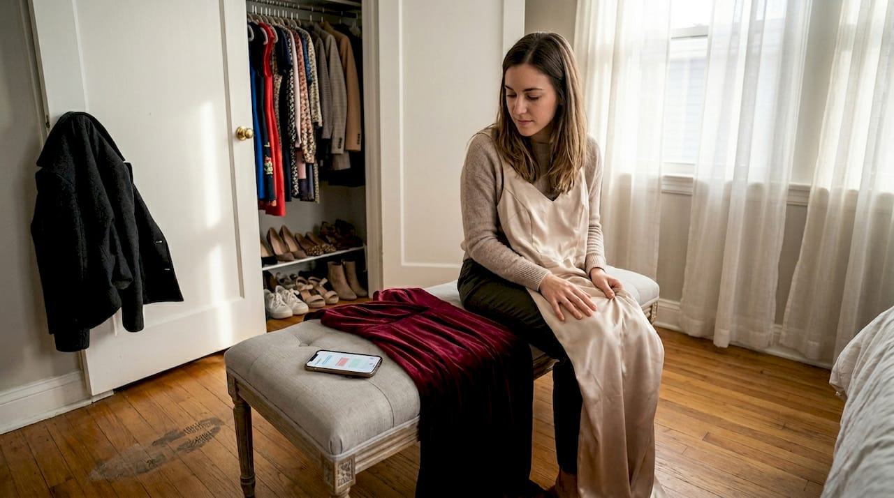 Choosing between velvet and satin dresses