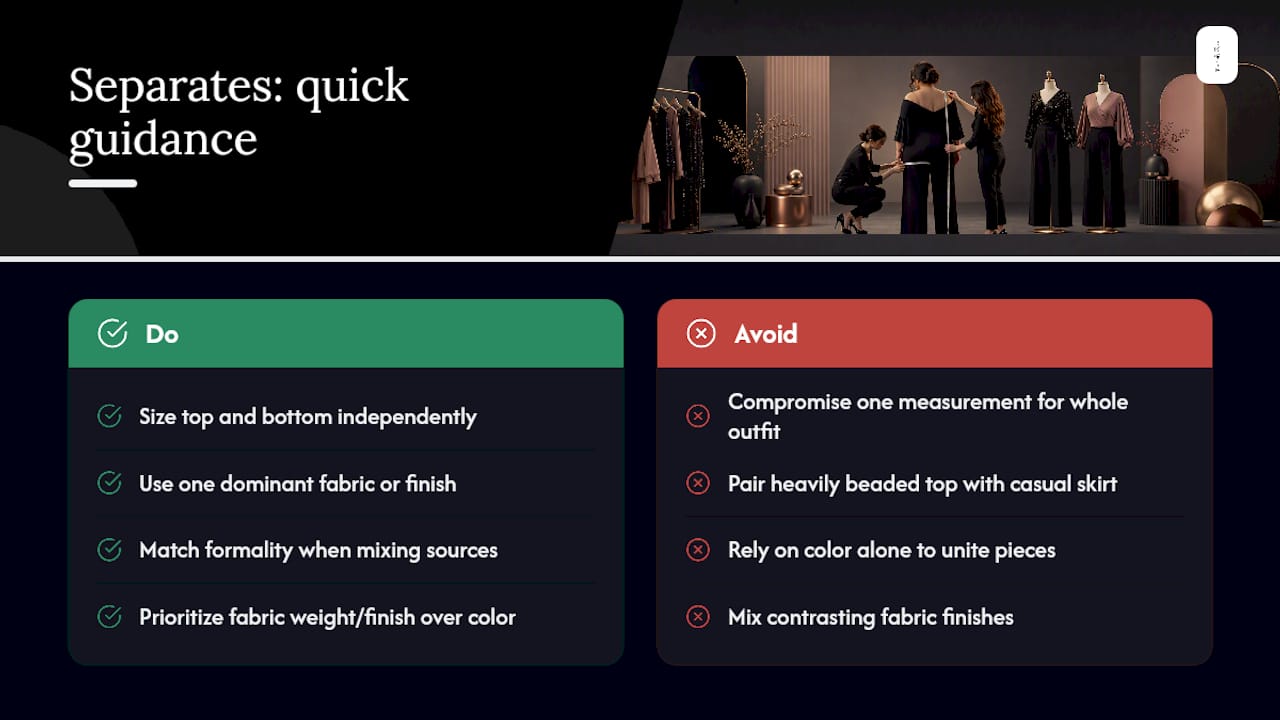 Building a Formal Look From Separates — overview diagram