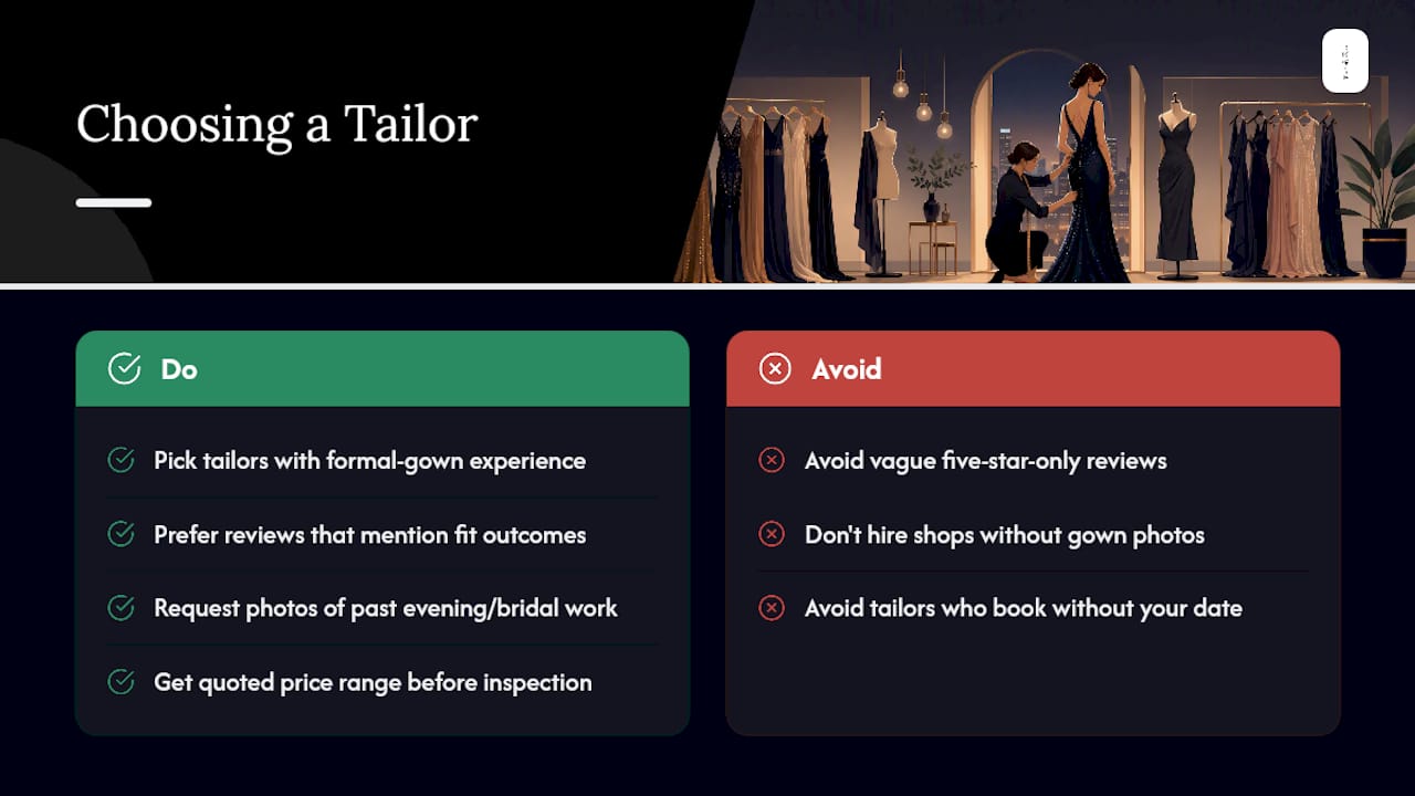How to Choose the Right Tailor or Alteration Service — overview diagram
