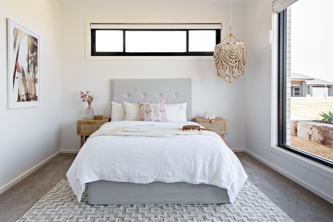 Roller blinds installed in Australian kitchen