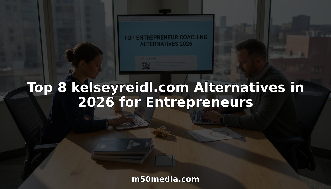 Entrepreneurs discussing coaching platforms in office