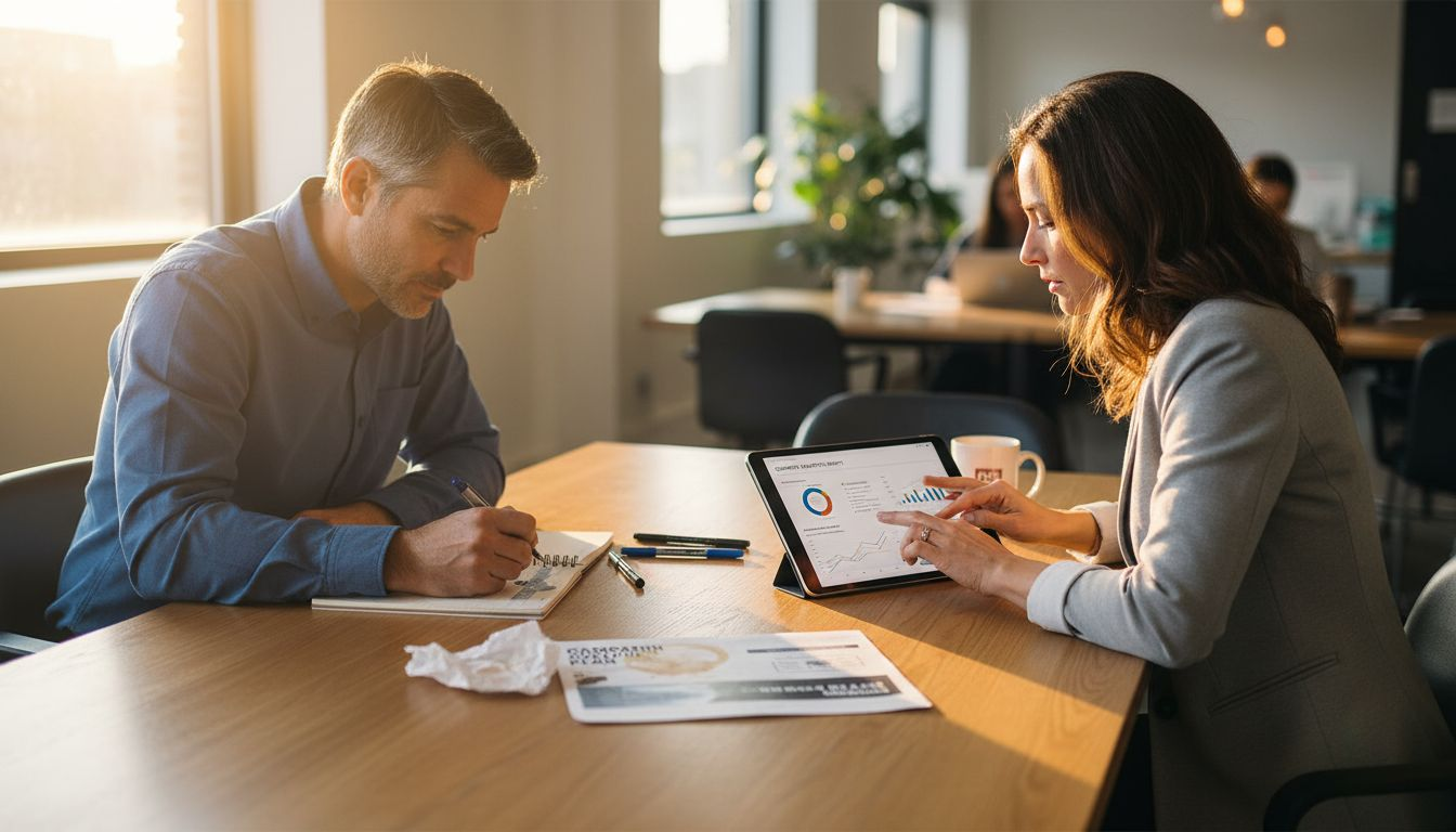 Owners collaborate on content strategy plans