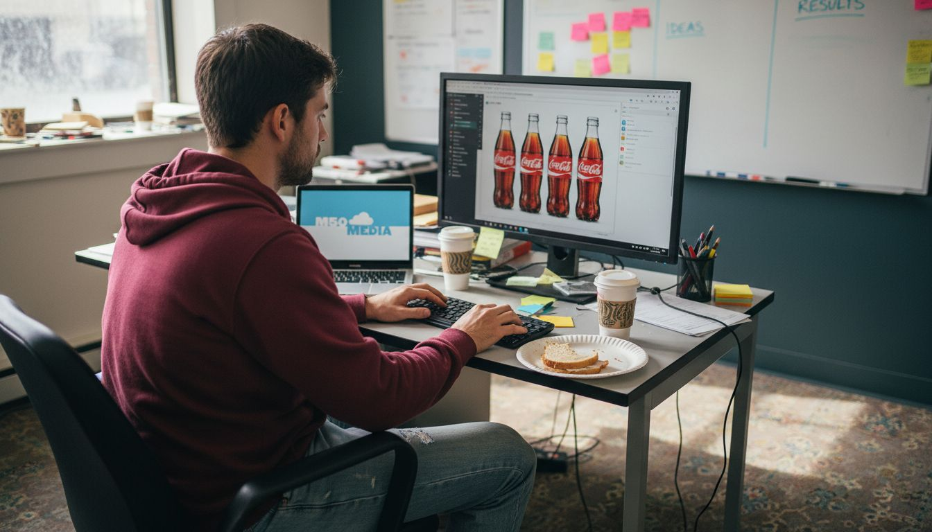 Marketer working on Coke campaign personalization