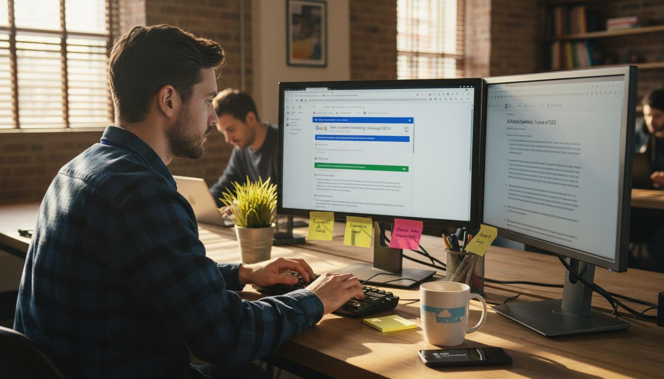 SEO expert comparing AI search results