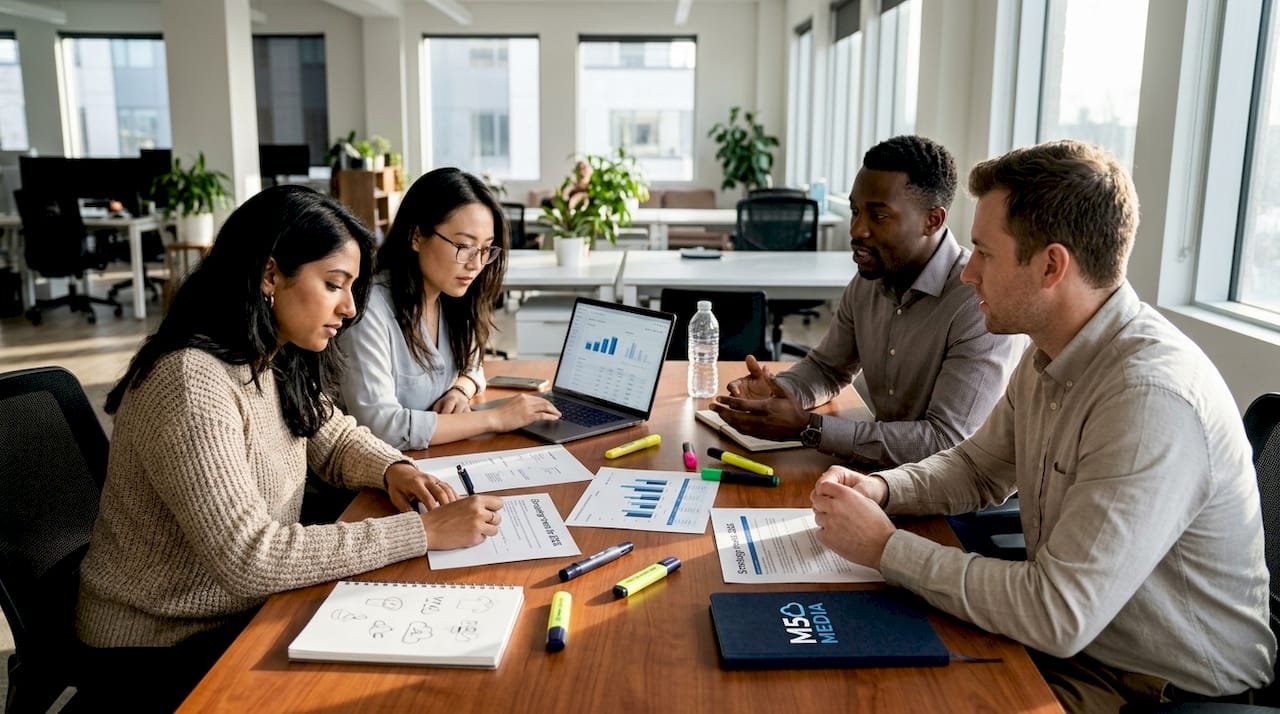 Digital marketing team brainstorms 2026 trends