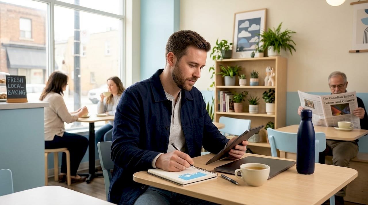 Freelancer reviews digital display ad designs