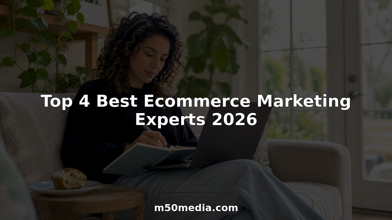 Woman consulting on ecommerce marketing at laptop