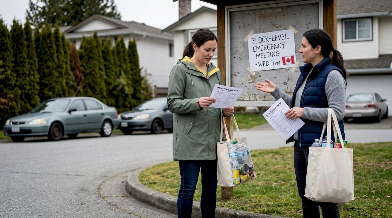 Neighbors discuss local earthquake safety plans