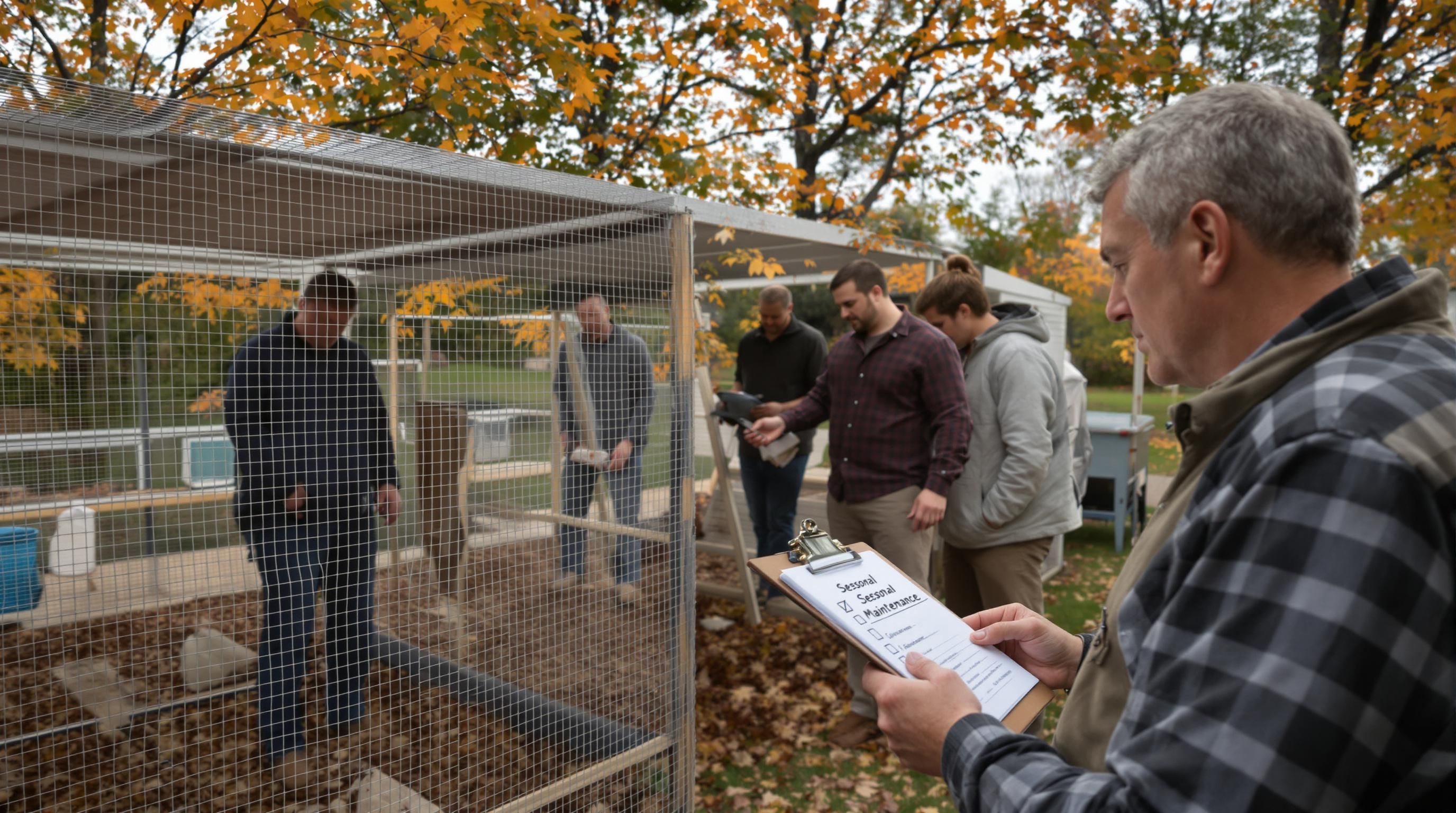 chicken coop maintenance inspection