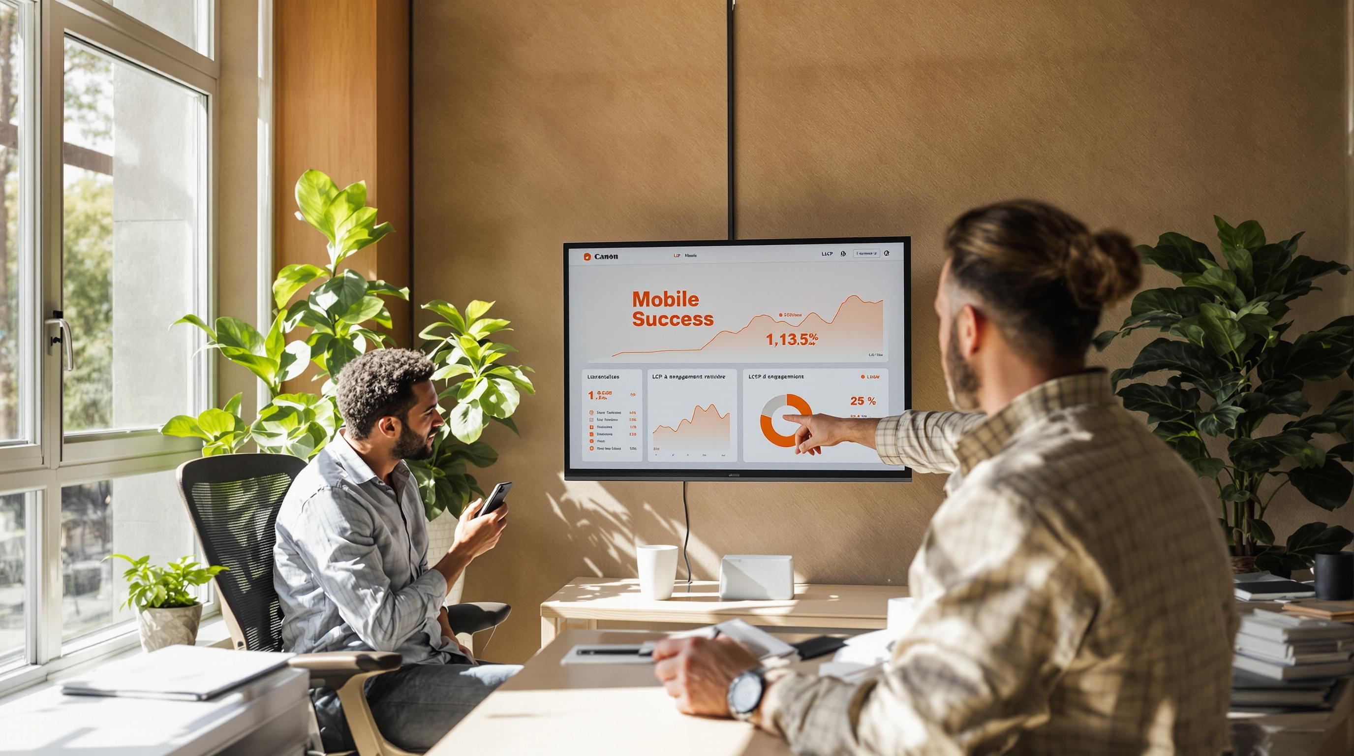 mobile SEO analytics team office