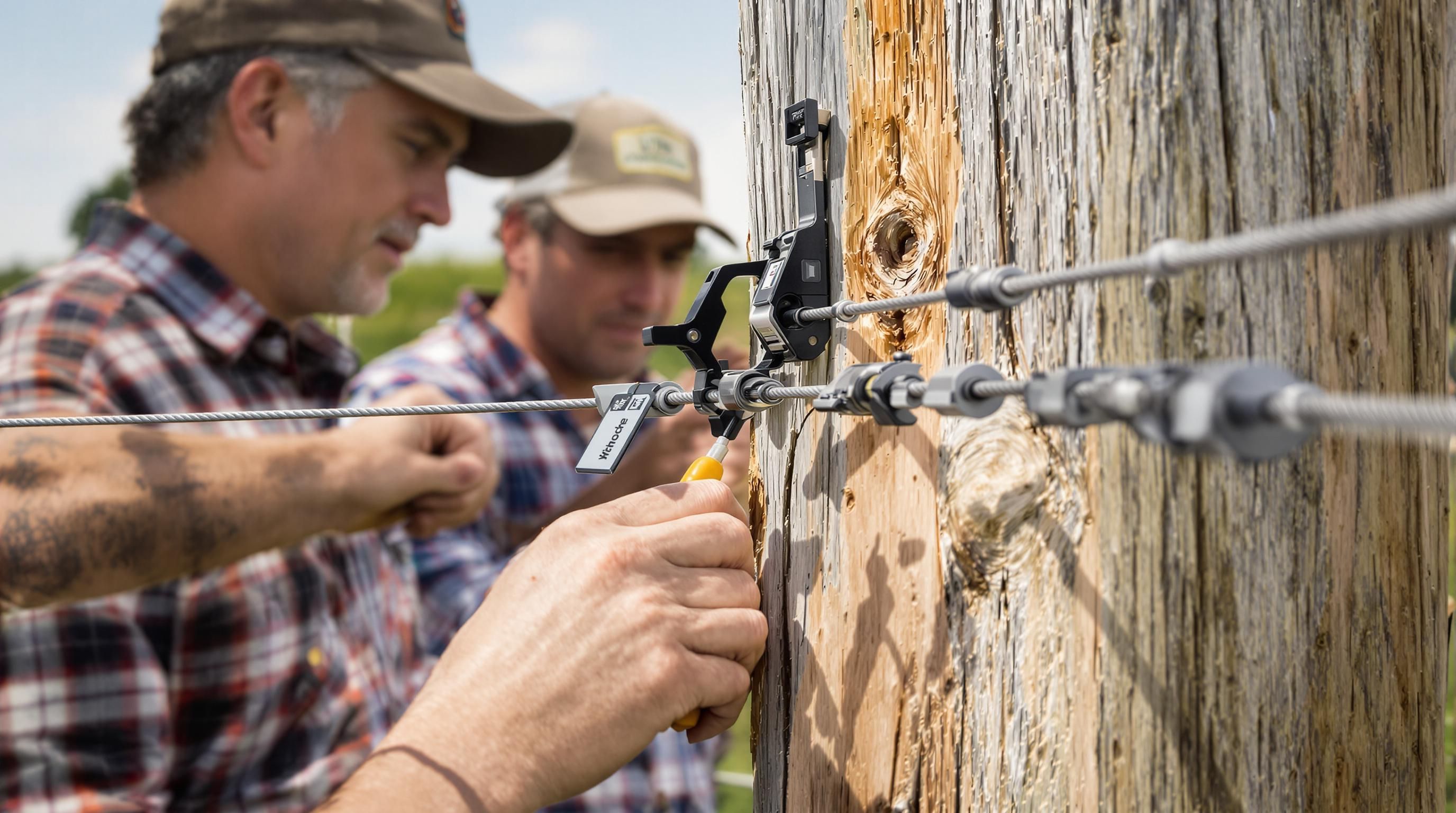 securing fence wire