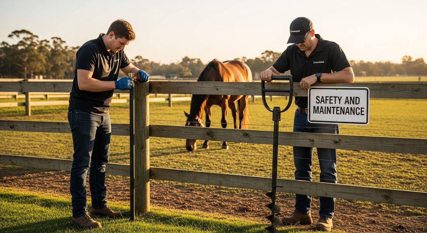 horse fence maintenance safety
