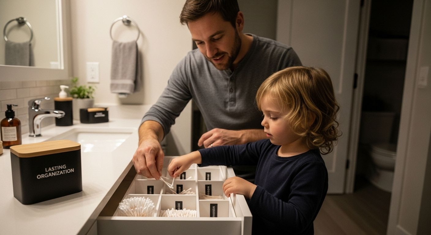 bathroom drawer organization