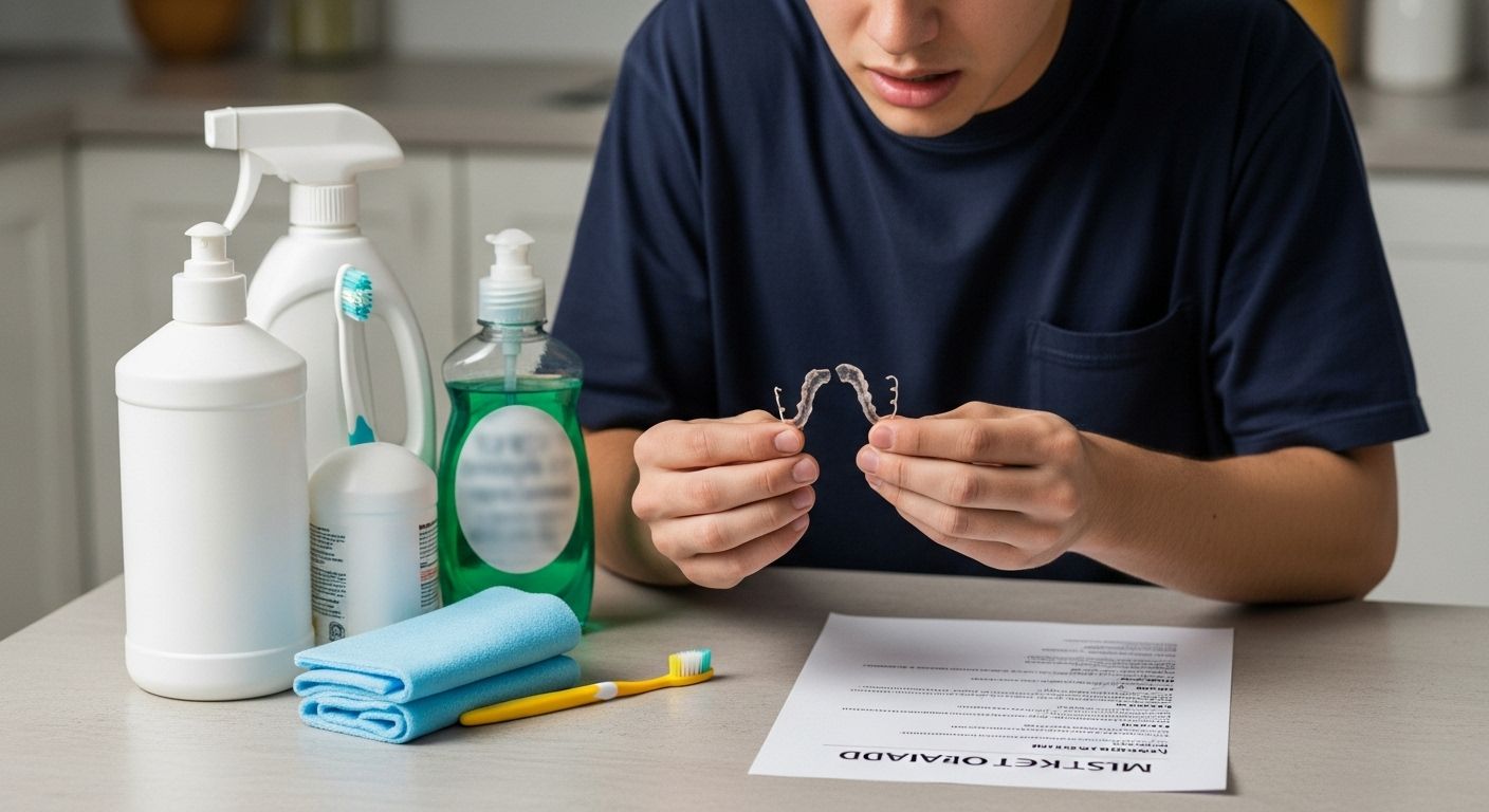 damaged retainer cleaning mistakes