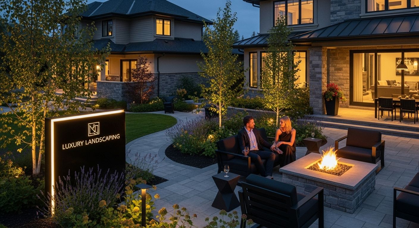 Luxury backyard Calgary