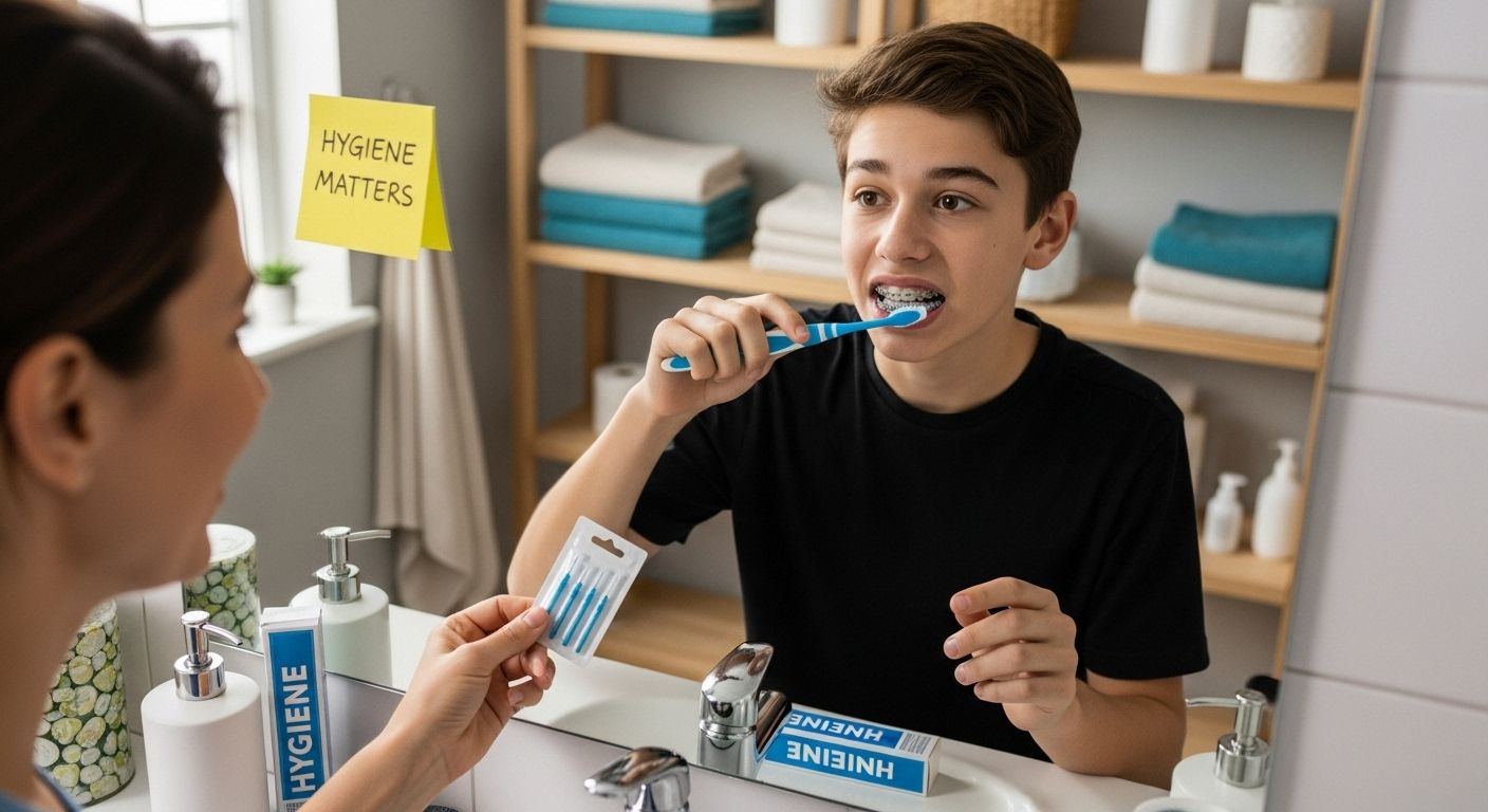braces cleaning at home