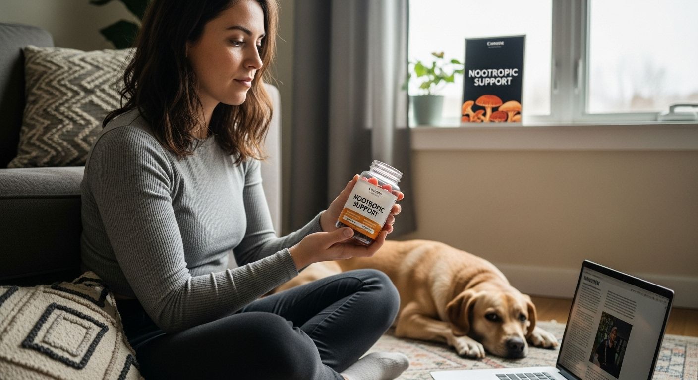 mushroom gummies nootropic support