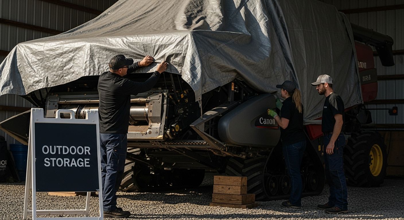 farm equipment outdoor storage