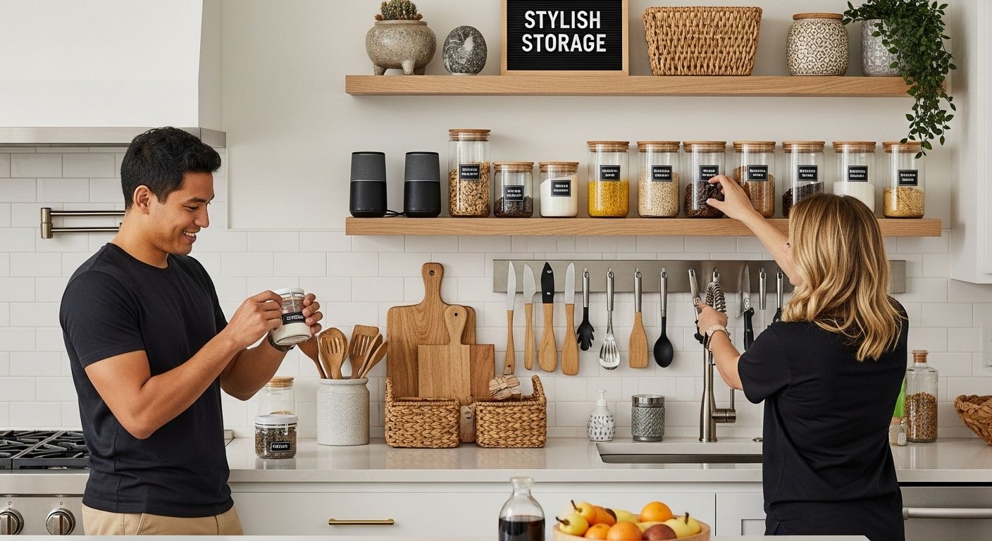 kitchen organization stylish storage