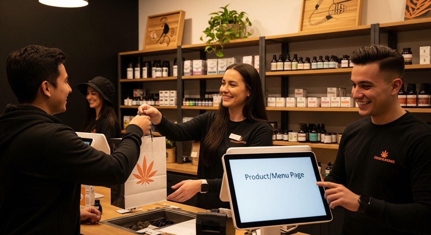 dispensary website customer interaction