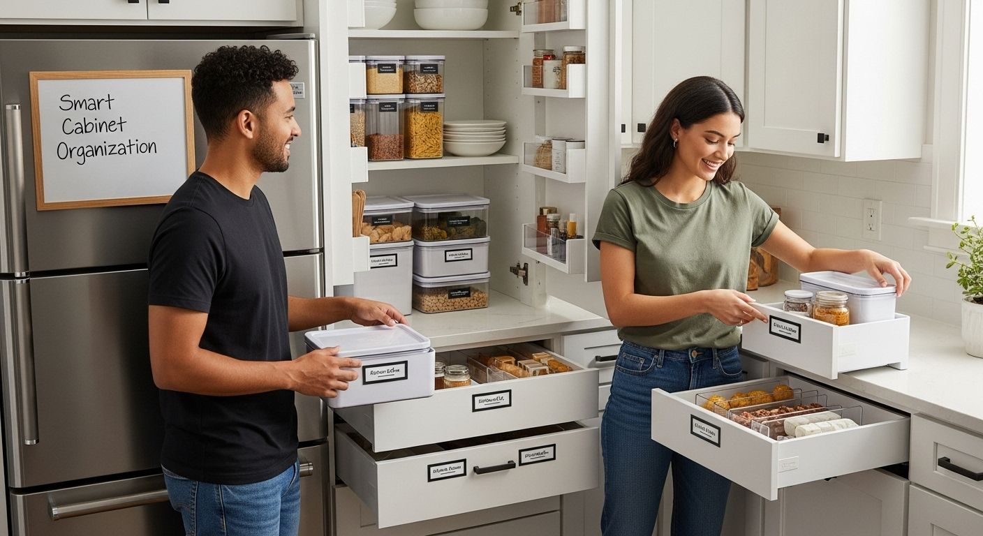 cabinet drawer organization